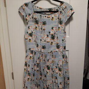 Emily and Fin Claudia dress in Morocco print, size large